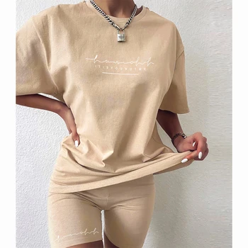 

Waatfaak Cute Oversize T Shirt Letter Print Summer Basic Harajuku Short Sleeve Tshirt Clothing Fashion Green Tee Shirt Women Top