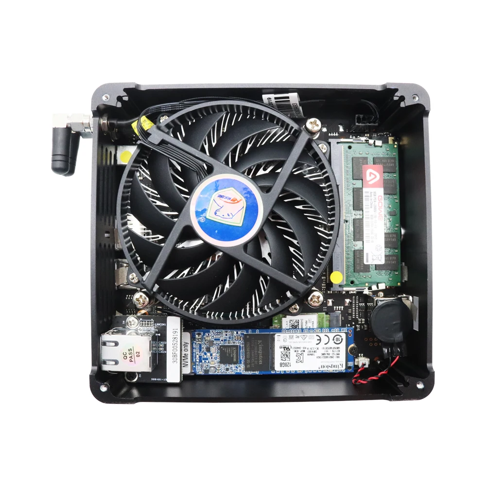 Gaming Desktop Computer Core i9 10980HK Xeon W-10885M E-2276M Mini Server PC 2*DDR4 2*NVME Dual Lan Office Design Computer