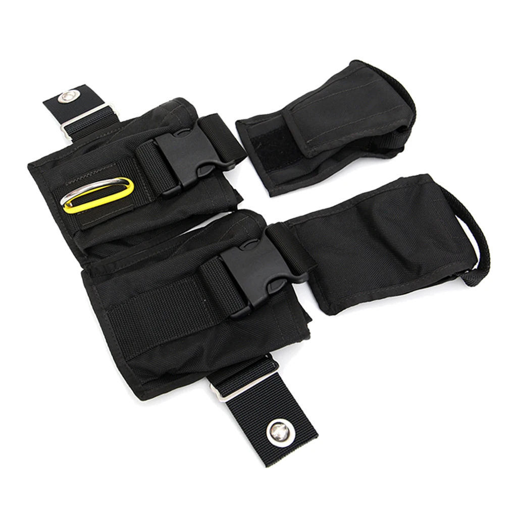 Scuba Diving Wight Bag Cargo Pocket Pouch Lead Holder for Backplate Mount