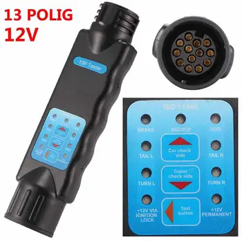 

Hot 12v Diagnostic Tool 13 Pin Tow Bar Light Wiring Circuit Tester Plug Socket With ROHS Approved for Car Trailer Caravan Towing