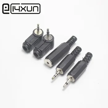 

4pcs 2.5mm 2pole 3pole Audio Mono Stereo Male jack Plug Right Angle Plugs for Phone Headset