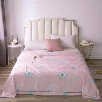 

Summer tencel quilt AB side printing cool air-conditioned thin quilt
