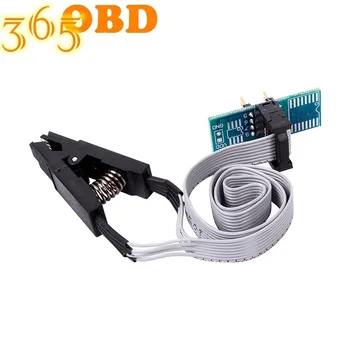 

For SOIC8 SOP8 Flash Chip IC Test Clip with SPI Cable Programmer BIOS TL866A/CS
