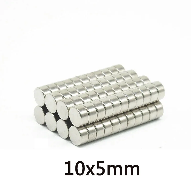 20/50/100 pcs 10×5 mm Powerful Neodymium Disc Magnets 10mmx5mm Search Diameter Magnet 10x5mm Round Magnets 10*5mm