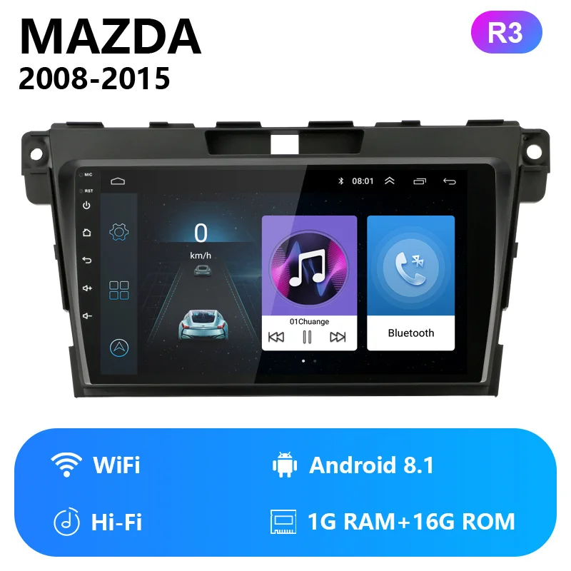 Jansite RDS " Android автомобильное радио для Mazda CX7 2008- DSP плеер с сенсорным экраном HIFI функция 2G+ 32G rom coche видео с рамкой - Цвет: wifi version