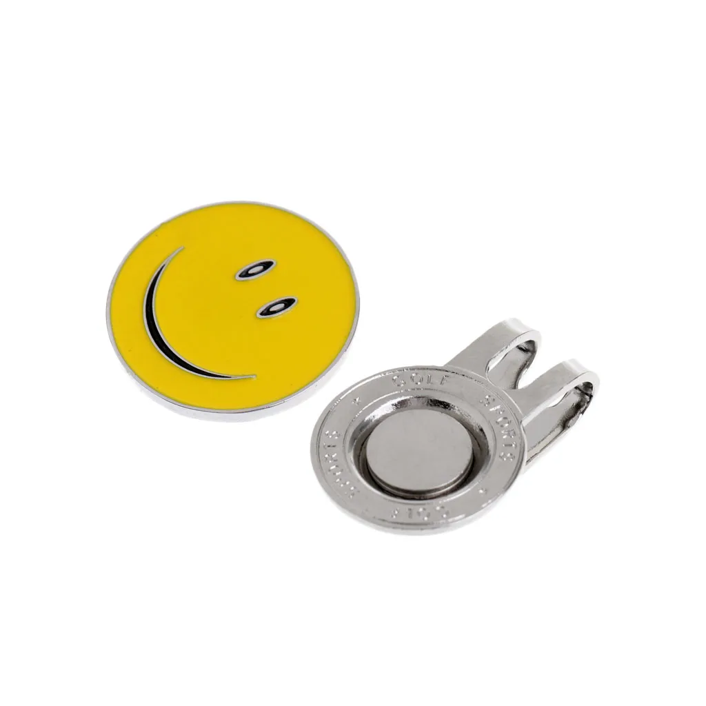 2pcs Detachable Golf Hat Clip With Removable Golf Ball Marker Cap Fit for Golf Cap Visor