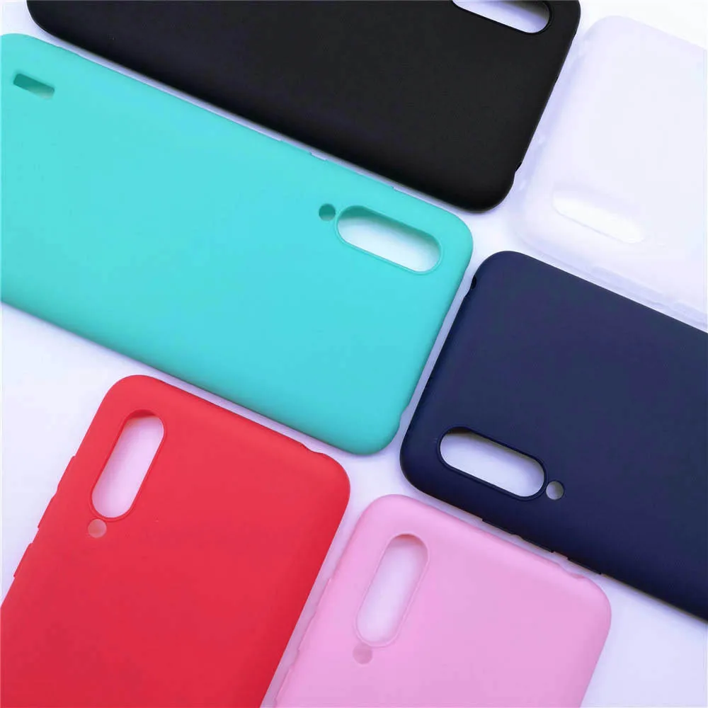 Чехол для Xiaomi Mi9lite карамельного цвета Mi 9 lite задняя крышка Mi9 матовый Мягкий