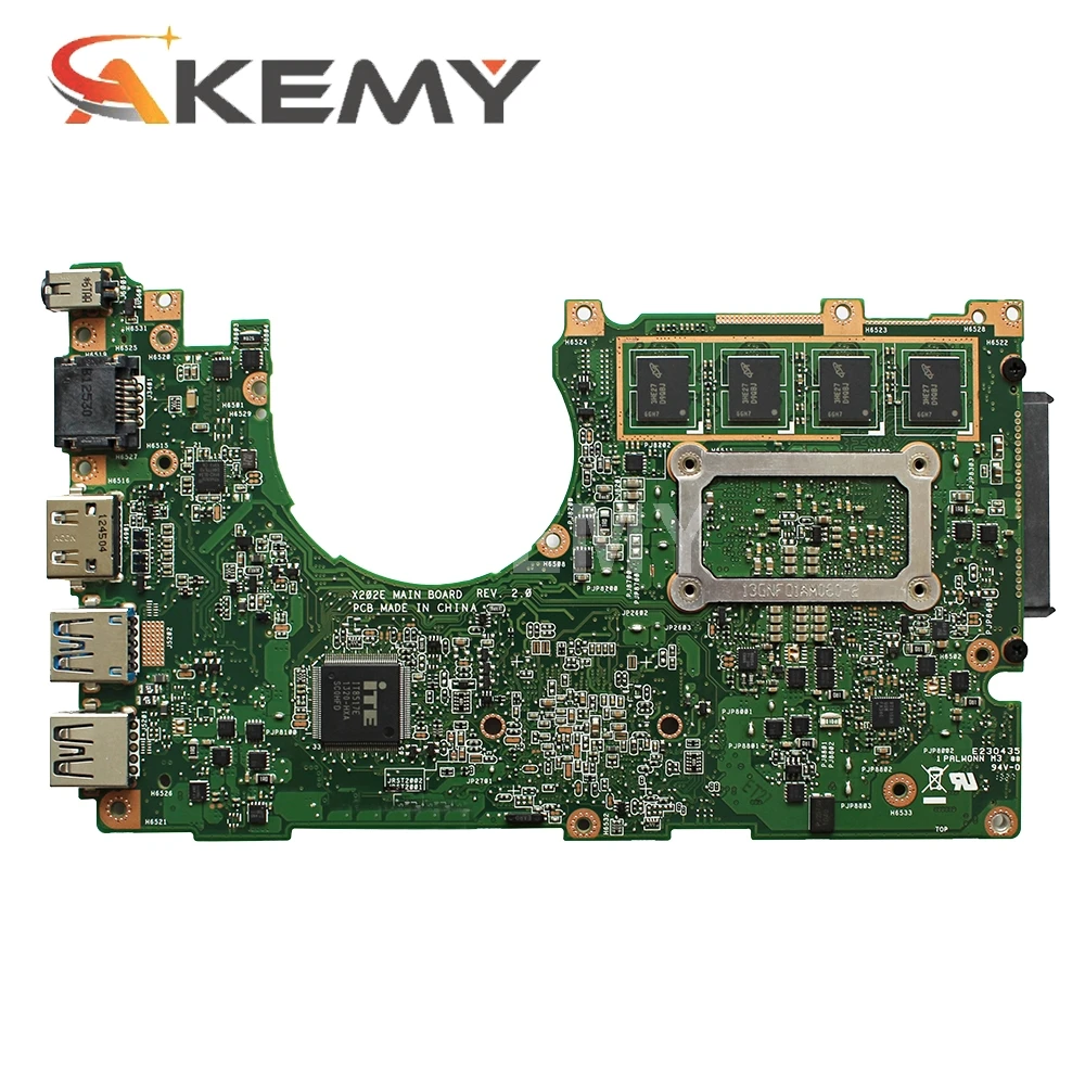 Материнская плата Akemy X202E для ноутбука ASUS X201E S200E X201EP протестированная