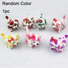 Подарок на день рождения стенд робот интерактивный плюшевый лай собака электронные игрушки Прогулки Детская Вечеринка случайный цвет