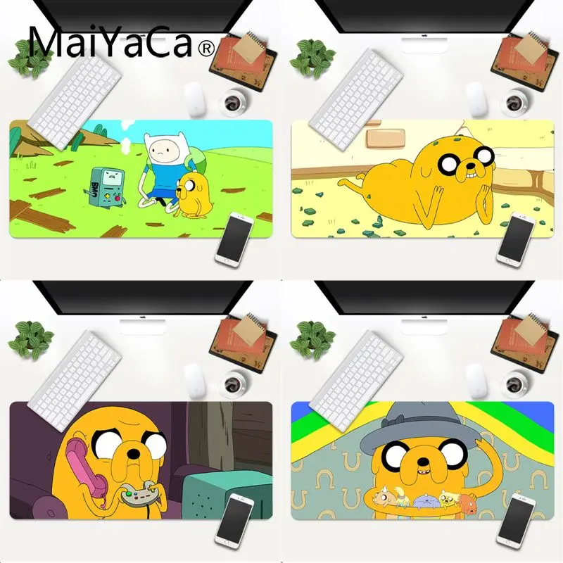 

MaiYaCa Beautiful Anime Jake Adventure Time Rubber Pad to Mouse Game Gaming Mouse Mat xl xxl 800x300mm for world of warcraft