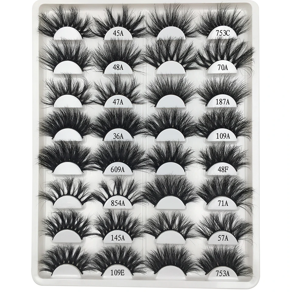 25mm Lashes 50 Pairs 3d Mink Lashes Wholesale Lots Bulk 100% Real Mink Eyelashes Dramatic Long False Eyelashes with tray no box 25mm Lashes 50 Pairs 3d Mink Lashes Wholesale Lots Bulk 100% Real Mink Eyelashes Dramatic Long False Eyelashes with tray no box