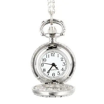 

Fashion Vintage Quartz Pocket Watch Alloy Flowers Butterfly Women Lady Girls Necklace Pendant Sweater Chain Clock Gifts B99