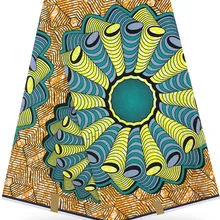 Африканская вощеная ткань принтом Анкара ткань африканская ткань Высокое качество Африканский настоящий воск 12 ярдов хлопок ткань для платья HH-Y24