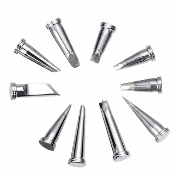 

Equipment Soldering Tips 10pcs Silver For Weller WSD81 WD1000 WSP80 WP80
