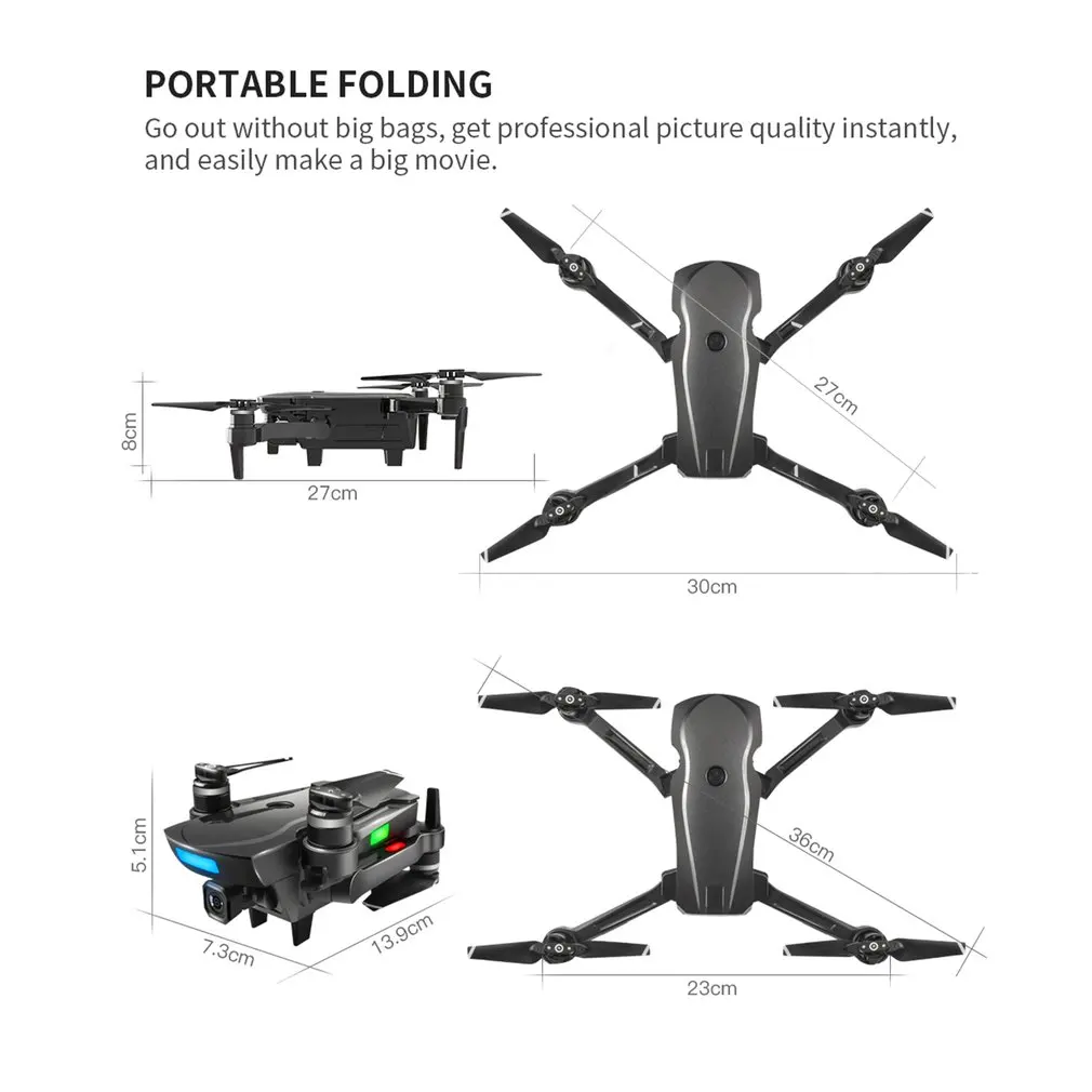 CG018 RC складной Дрон с 4K HD камерой жесты фото Дрон RC Helicoter четырехосевой самолет gps/оптический поток Дрон