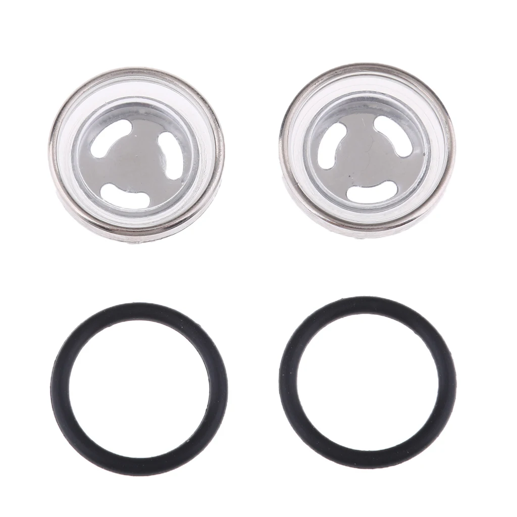 Motorcycle Bike Brake Master Cylinder Reservoir Sight Mirror Gasket 18mm