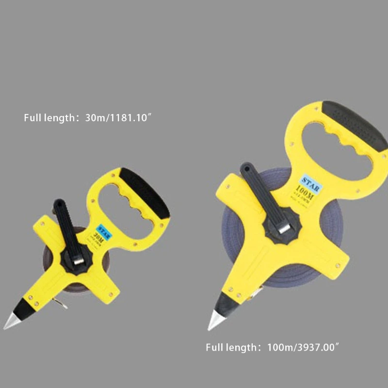 Steel Reel Long Open Tape Measure Metric Scale Measuring Ruler Woodworking Tool Engineers 30/100 Meters | Инструменты