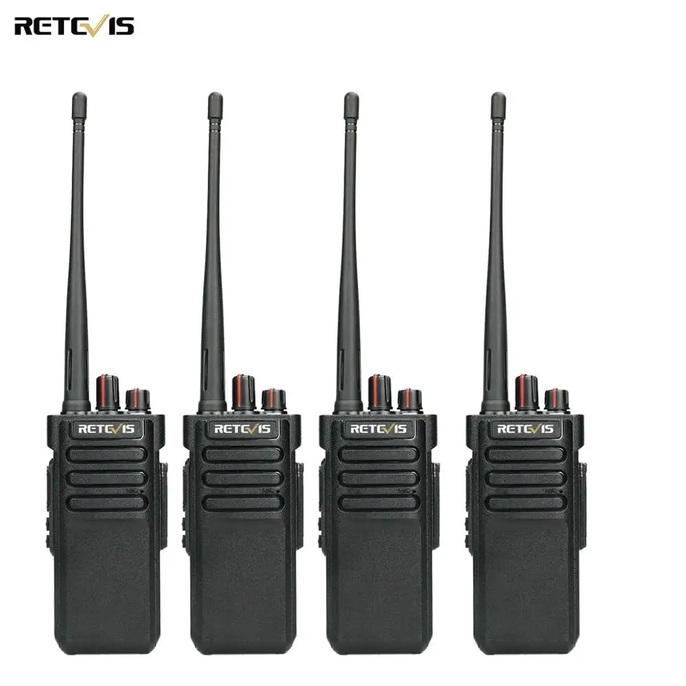 4 шт. RETEVIS RT29 Walkie Talkie 10 Вт Мощный удобный UHF (или VHF) IP67 водонепроницаемый (опционально) двухсторонний радио Comunicador + наушники