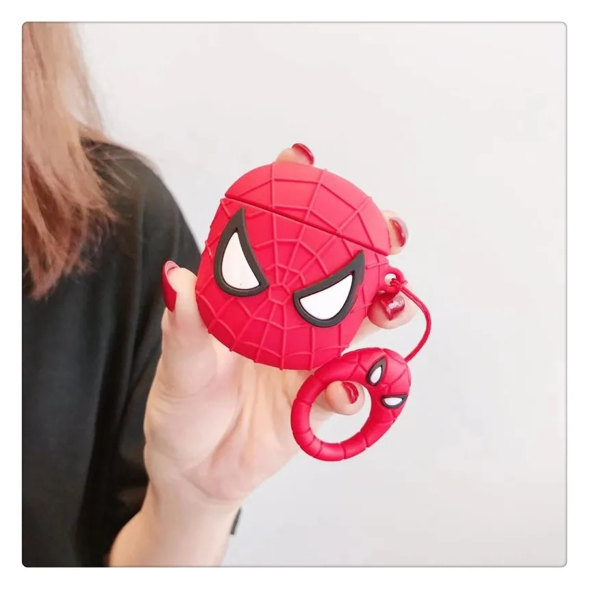 Чехол для AirPods 3D Cool Deadpool, беспроводной чехол для наушников s для Apple Airpods 1/2, аксессуары, чехол с кольцом на палец или крючком - Цвет: GJ0029