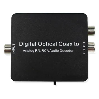 

Digital to Analog Audio Decoder Converter SPDIF Optical Toslink Coxial 2.0CH L/R RCA Stereo 3.5mm D2A Adapter