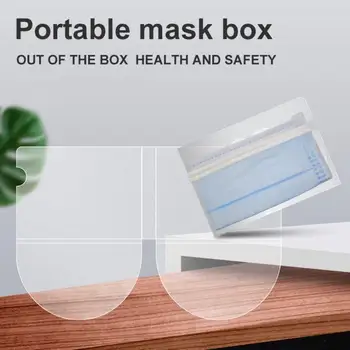 

2Pcs Portable Folding Dust-proof Disposable Face Mask Storage Clips Organizer Folder Foldable Safety Security Protection