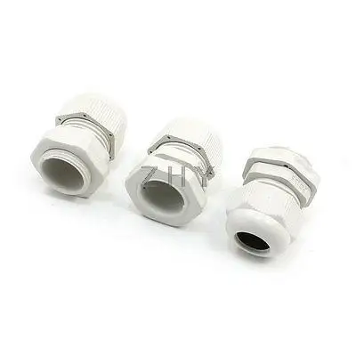 

3 Pcs PG13.5 Beige Waterproof 6mm to 12mm Cable Glands Connectors