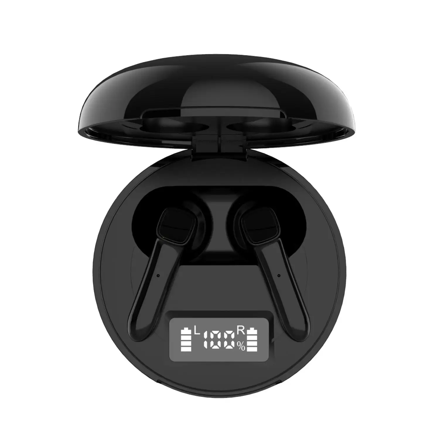 Semi in ear Bluetooth headset 5 0 sports earbud wireless headset with LED digital display true wireless stereo binaural headset
