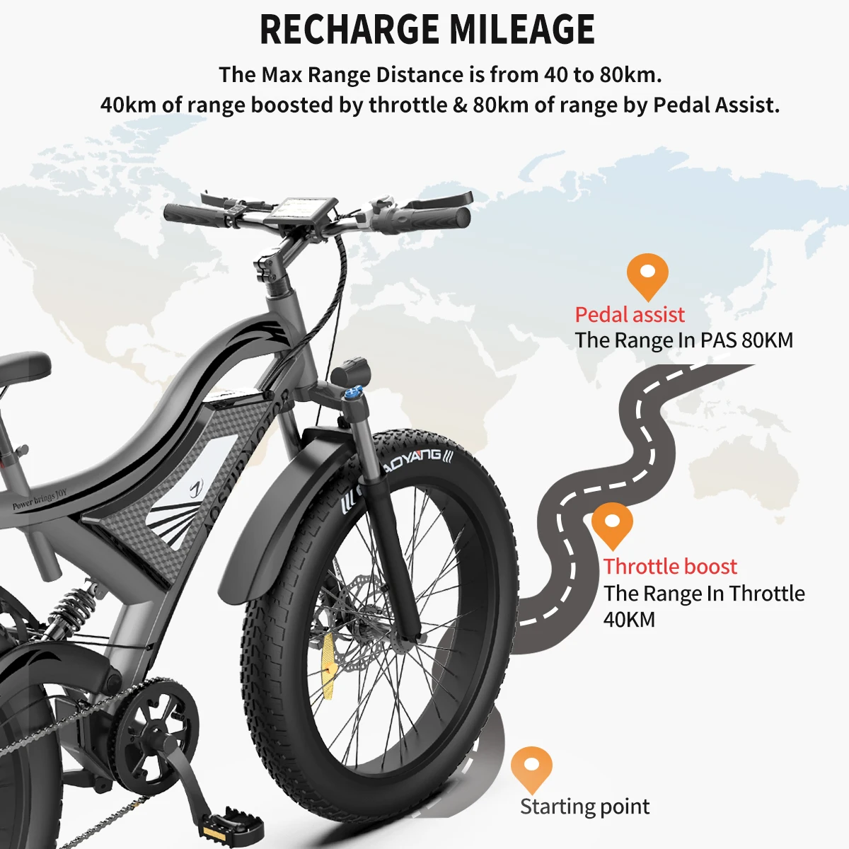 Aostirmotor S18 Electric Bicycle 750w 