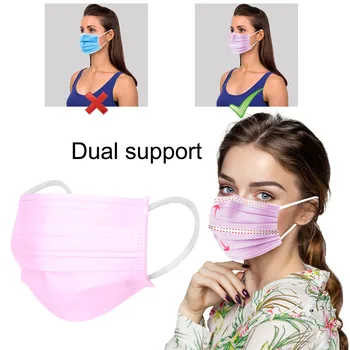 

Disposable Face Mask Three-layer Protective Fabric Facial Mask Three-dimensional Double Support Mascarilla Reutilizable#YL5