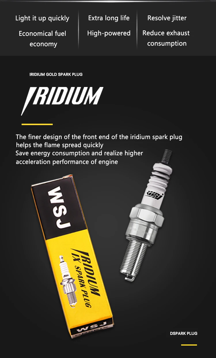 Свеча зажигания для мотоцикла IRIDIUM GSXR600/750/1000 K1 K2 K3 K4 K5 K6 K7 K8 K9 K11 BK1300 GSXR1300