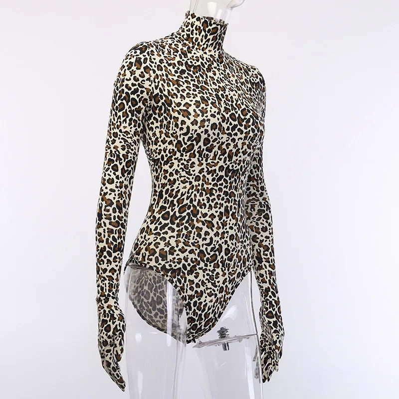 BOOFEENAA облегающее мини-платье с длинным рукавом и принтом Cheetah, винтажные Сексуальные вечерние платья для ночного клуба, Осень-зима C66-AZ57