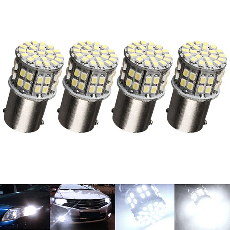 4 шт. 1156 BA15S 50SMD 3014 Светодиодный замена лампы салона автомобиля RV Кемпер светильник
