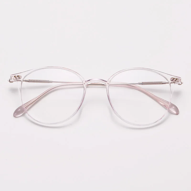 

Women Fashion Trending Transparent Round Eye Glasses Full Frame Ladies Clear Lens Myopia Eyewear Prescription Optical Eyeglasses