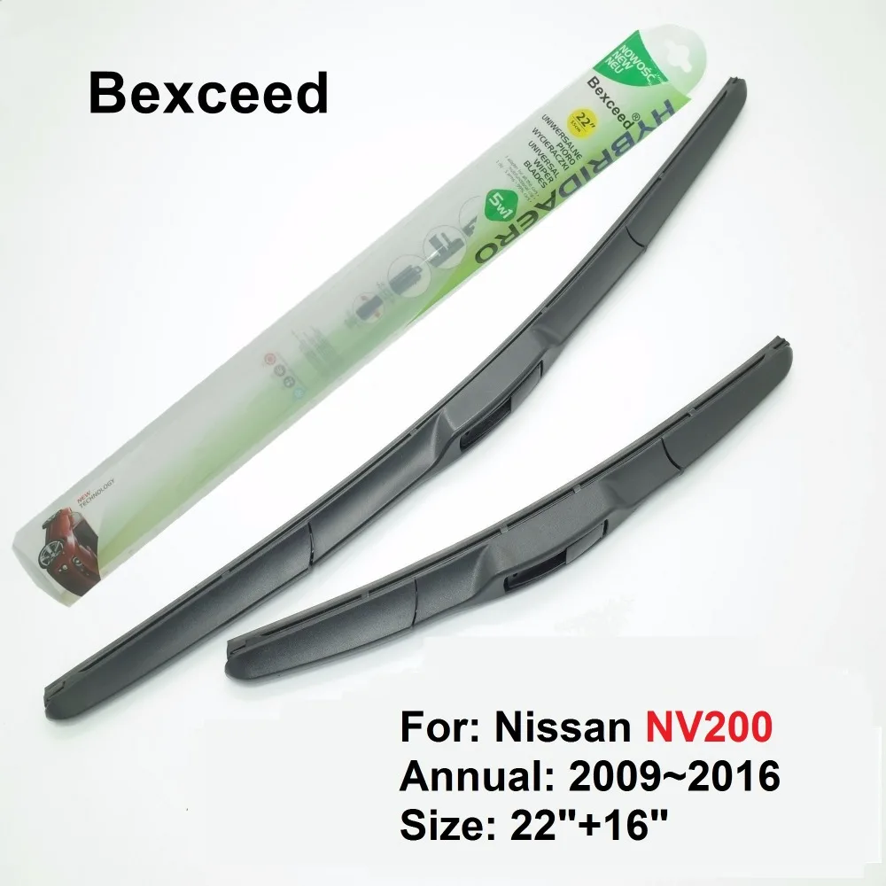 Hybrid Wiper Blade for Nissan NV200 22"+16" High Quality Bexceed of Car Windshield Windscreen