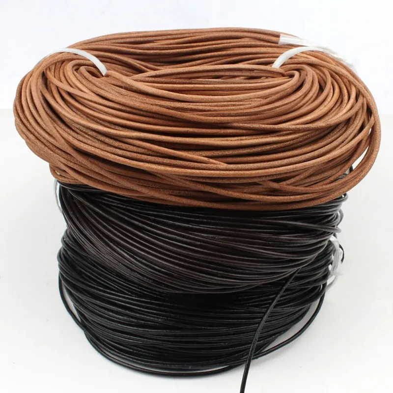 New-3-Color-5M-Round-Leather-1-0-3-0mm-Wide-Cowhide-Leather-Rope-For-Jewellery