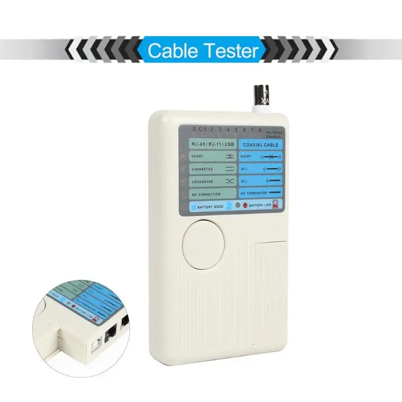 RJ11 RJ45 USB BNC LAN Сетевой кабель тестер для UTP STP Кабели LAN Трекер детектор высокое качество инструмент