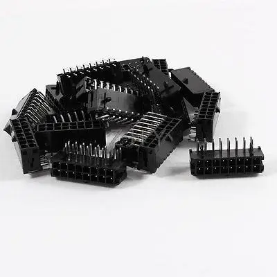 

20 Pcs Double Row Right Angled 16 Pin PCB Header Socket