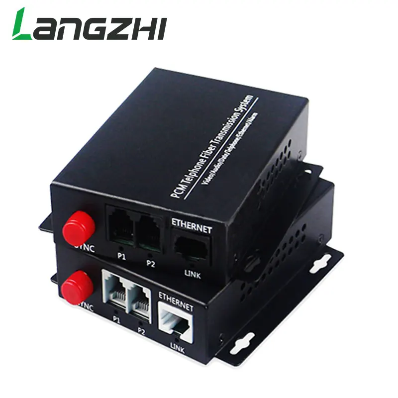 Hoge Kwaliteit 2 Kanaals PCM Voice Telefoon Fiber Optische Media конвертер Met Ethernet FC одиночный режим Sc Apc