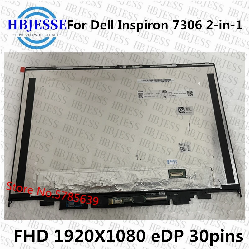 

13.3'' FHD UHD For Dell Inspiron 13 7000 7306 2-in-1 P125G P125G002 LCD LED Touch Screen Digitizer Laptop Replacement Assembly