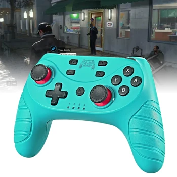 

Wireless Bluetooth Game Controller Joystick 6-axis Gyroscope Asymmetric Double Vibration Motor Gamepad for Switch/Lite
