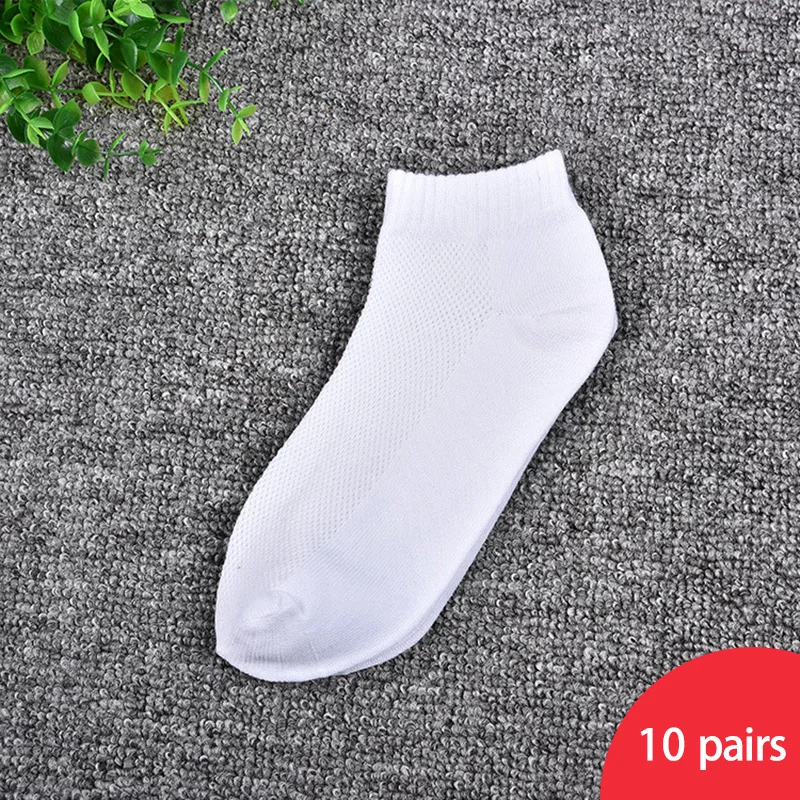 10 пар дышащие мужские спортивные короткие носки до лодыжки носки мужские однотонные сетчатые высококачественные мужские носки-лодочки горячая Распродажа - Цвет: style 2
