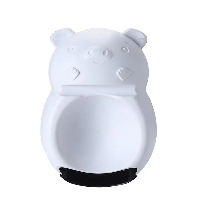 White black Studyset мультфильм форма свиньи двухслойная коробка конфет с ящиком держатель телефона - Цвет: White black