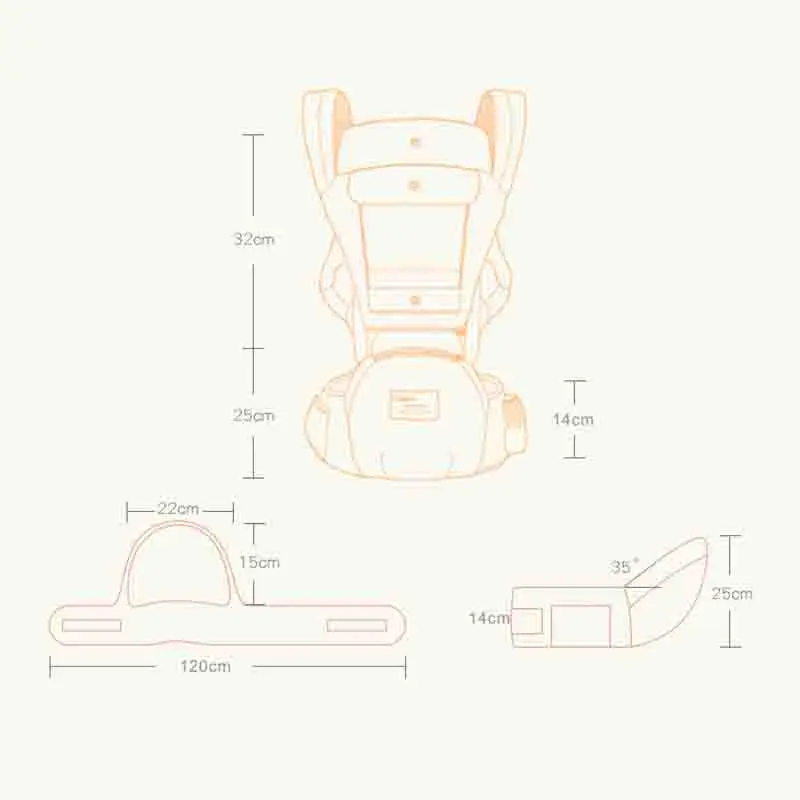 Детский Рюкзак Кенгуру Hipseat дышащий эргономичный рюкзак для детей 0 36 месяцев