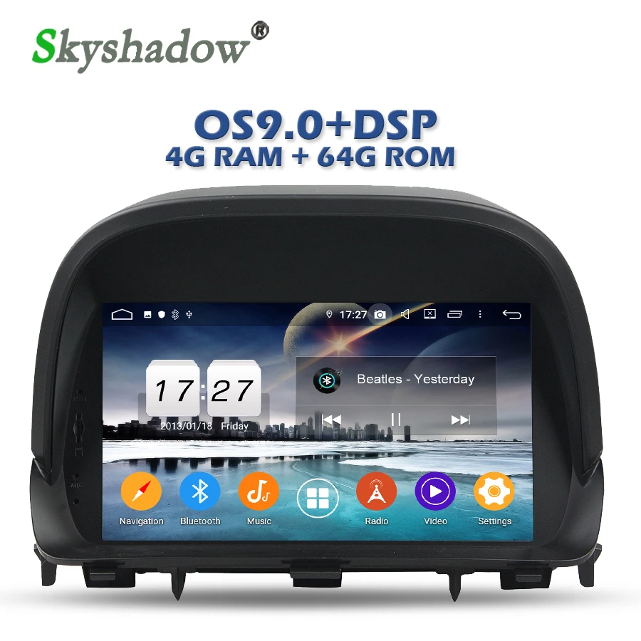 Discount Car DVD Player DSP Android 9.0 8 Core 4G + 64GB ROM GPS map RDS Radio wifi Bluetooth 4.2 For Buick Encore Opel MOCCA 2012 - 2015 3