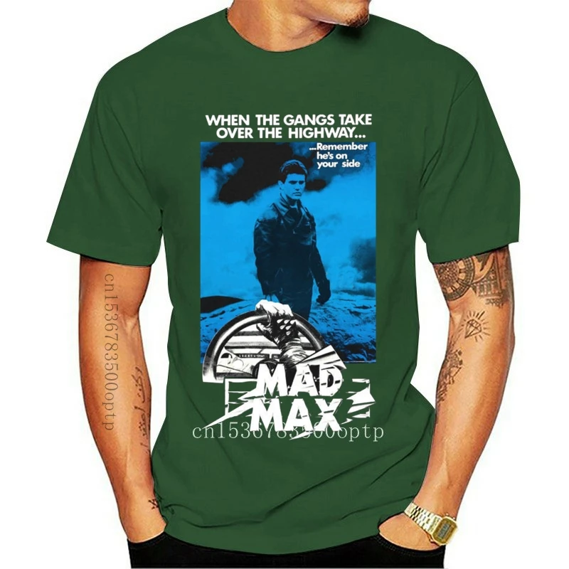 Новинка мужские Забавные футболки Mad Max 1 с винтажным кинопостером футболка в