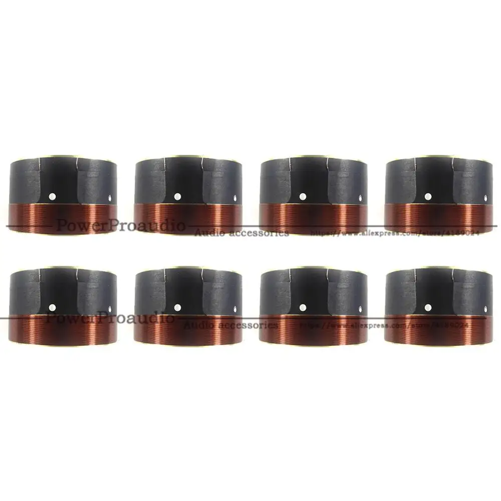 White Aluminum Bass Voice Coil Fio Redondo de Cobre Puro Ohm 75.5 mm Pcs Par