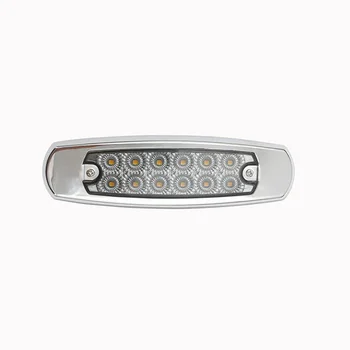 

For Peterbilt Side Marker Lights White RV Clearance 12 LED Truck Trailer