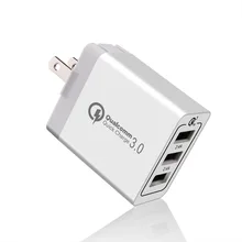 YMY Quick Charge 3.0 Phone Laptop Charger For Macbook Pro iPhone Xiaomi Huawei 30W QC3.0 3USB Charger Fast Charging