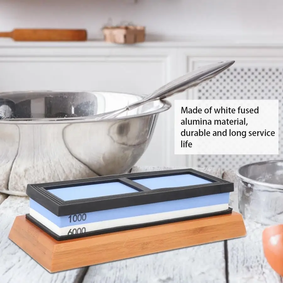 

1000-6000 Grits Double Side Sharpening Stone Household White Fused Alumina Whetstone