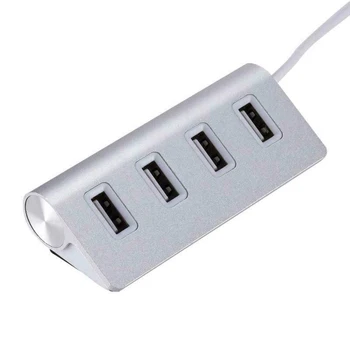

1* LED USB-C To 4 Ports USB 2.0 Multi HUB Splitter Adapter For Computer Laptop